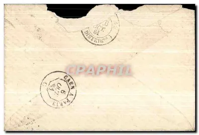 Narbonne — Lettera a Sebastopoli — Timbro 15 centesimi blu — Verso