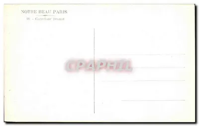 Garrefour Drouot — Paris — wydawca Notre Beau Paris — Rewers