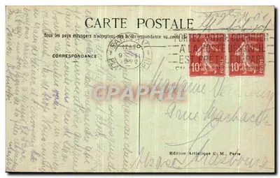 Paris — Vue Générale de la Cité — C.M. n°146 — Verso