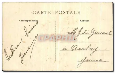 Hotel Majestic — Paris — Avenida Kléber — editor não visível — Verso