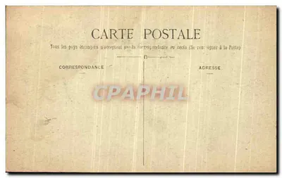 París — Plaza de la República y Cuartel del Príncipe Eugenio — C. M. n°43 — Reverso
