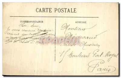 Paryż (IXe) — Widok z Opery dzielnicy Trinité — M. R. — Rewers