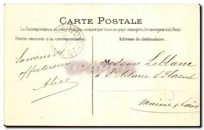 Igreja da Trindade — Paris — Desenho à Caneta, n° 28 outubro 1905, A. Goulon — Verso