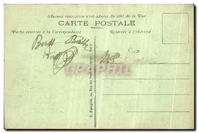 Paryż – Basen Tuileries i Arc de Triomphe du Carrousel – A.P. n°89 — Rewers