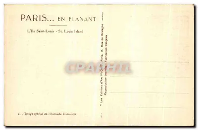 Notre-Dame w Paryżu — widok z wyspy Saint-Louis — Yvon — Rewers