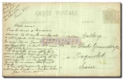 Place Denfert-Rochereau — O Leão de Belfort — F. F. Paris — Verso