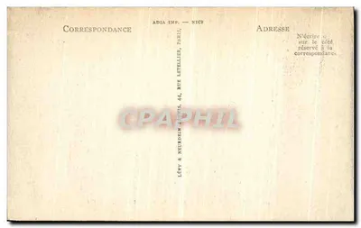 Alençon — O Castelo dos Duques de Alençon — ADIA IMP. — NICE — n°50 — Verso
