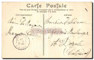 Alençon — Duży portal Katedry Najświętszej Maryi Panny — L. Bourgogne, nr 5 — Rewers
