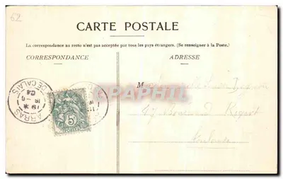 Arras - O Hotel de Ville — B.D. Roubaix, n°62 — Verso