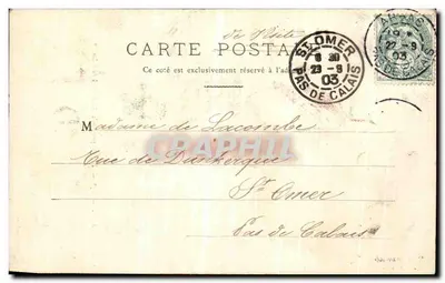 Arras — Główne wejście do Ratusza — B.-D. Itoubaix n°27 — Rewers