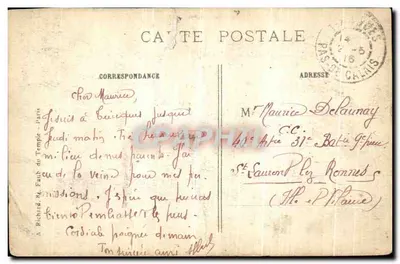 Arras — Vue des ruines après les bombardements allemands — A. R. Visé Paris 284 — Verso