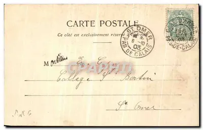 Arras - As Torres de St-Eloi (face Norte) — B.D. Ronbaix, n°37 — Verso