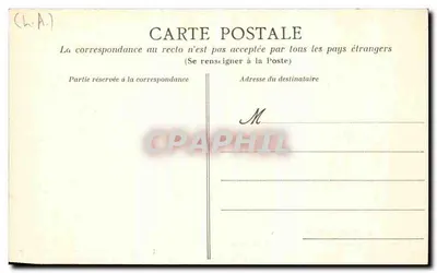 Le Pouliguen (Loire-Inf.) — Últimos cabañas antes de llegar a la Torre Rochereau — Editor: Retlotype Dugas et Cie, Nantes, n° serie E.-I 266 — Reverso