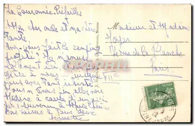 Préfailles - Vista geral da Praia - J. Noëls, editor, n° 126 — Verso