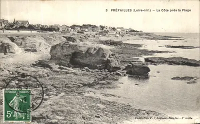 Préfailles (Loire-Inf.) — A Costa perto da Praia — Coleção F. Chapeau, Nantes