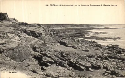 Préfailles (Loire-Inf.) — A Côte de Quilrouard à Maré baixa — Editor: 4e mille