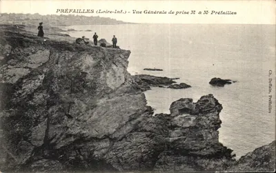 Préfailles (Loire-Inf.) — Vista Geral da Praia M & Mr Préfailles — Ch. Deffain, Préfailles