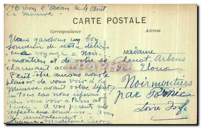 SAINT-BREVIN — Mooie bosrand — uitgever JONZAIS, n° 152 — Achterkant