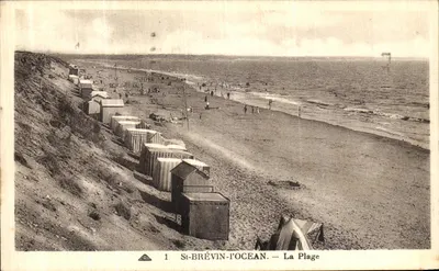 St-BRÉVIN-L'OCEAN — Plaża — wydawca A.P.C. nr 1