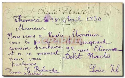 Saint-Nazaire — La Pointe Ville-Martin — Le Phare — Verso