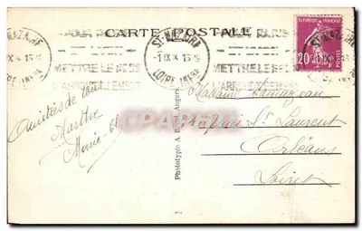 Saint-Nazaire (Loire-Inf.) — La curiosa Roca del León — A. B. — Reverso