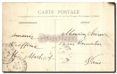 Treffieux (Loire-Inférieure) — Widok na zamek Baiglie, kaplicę zamkową przy wejściu do Lasu Indre — Wydawca nie widoczny, nr serii 621 — Rewers