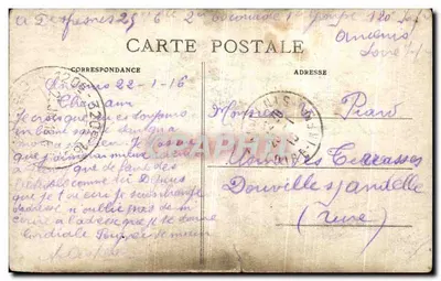 Ancenis (Loire-Inf.) — La Rue de Charost — Artaud et Nozais, Nantes — Achterkant