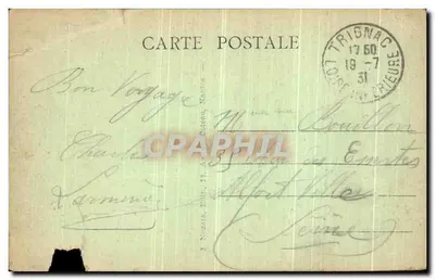 Bilhete postal antigo Trignac L Usine prise du Brivet — Verso
