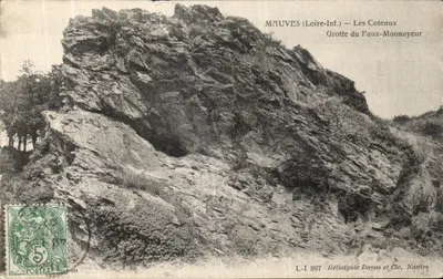 Mauves (Loire-Inf.) — Os Coteaux — Gruta do Falsificador — Héliotypie Ducaas et Cie, Nantes