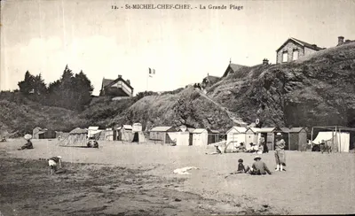 St-Michel-Chef-Chef — La Grande Plage — Delanoue, édit. 14, R. Rousseau, Nantes