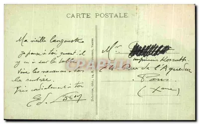 St-Michel-Chef-Chef — La Grande Plage — Delanoue, édit. 14, R. Rousseau, Nantes — Verso