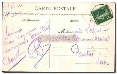 Ste-Marie-sur-Mer (L.-Inf.) — A costa dos Dégouttoirs — Artaud-Nozais, Nantes — Verso