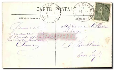 Pornic (Loire-Inf.) — La Pointe de la Malouline et l'Entrée du Port — éditeur 'G. Pottier' — Verso