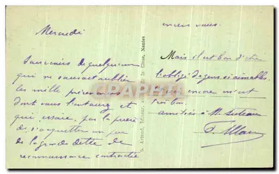 Ste-Marie-sur-Mer — A praia das Grandes Vallées — Edição Radigois, n°13 — Verso