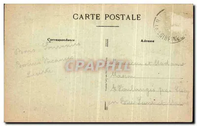 Bilhete postal antigo São Miguel Chefe Chefe Ninfas Saindo da Onda — Verso