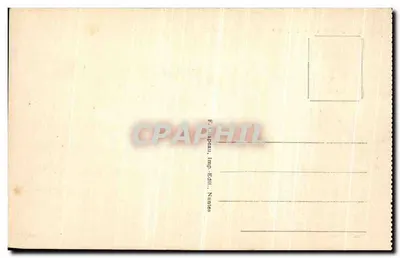 Zamek w Pornic — widok z portu — F. Chappeau, Wydawca i drukarz w Nantes — Rewers