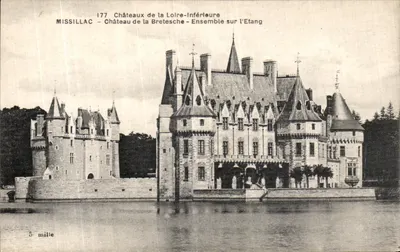 Missillac — Castelo da Brétesche — Vista sobre o Lago — Editor: 5 milite