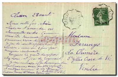 Clisson (Loire-Inf.) — Zamek i Katedra Najświętszej Maryi Panny — F. Crapenel & Wyd. Nantes — Rewers