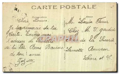 Pornic (Loire-Inf) — A Costa e os Chalets de Gourmalon — Artud & Vozais, Imp. Ed. — Verso