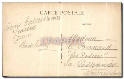 Saint-Michel-Chef-Chef (Loire-Inf.) — A Praia em Mapée baixa — F. Chapeau, Imp. Editores — Verso