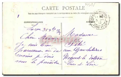 Luçon - A Catedral — Edição dos Magasins Modernes, n°5 — Verso