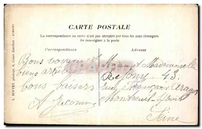 Sainte-Anne, Hte-Vienne — Altar e túmulo histórico — L. BOUTET, fotógrafo, Limoges — Verso