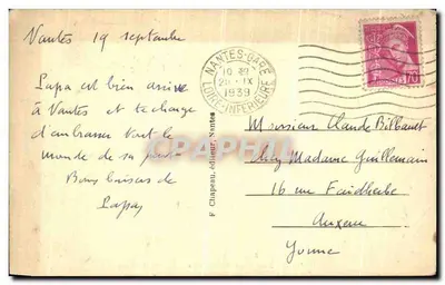 NANTES — Jardin des Plantes — Le Lycée Clemenceau — éditeur F. Chapeau, Nantes, n°30 — Reverso