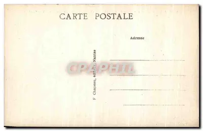 NANTES — Castillo de los Duques de Bretaña — Las Lucarnes y las Loggias (siglo XV) — Reverso