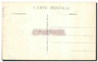 Zamek w NANTES — Wielki Dom i Wieża z XV wieku — Wydawca Nozais, nr 156 — Rewers