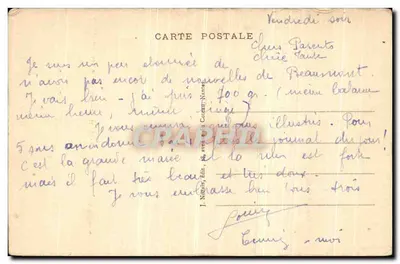 NANTES — Vista geral e Entrada do Porto — J. Morand, n° 46 — Verso