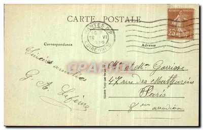 NANTES — Das Schloss — Das Kleine Regierungsgebäude (Seite des Kai) — Verlag: 8. Tausend, Nr. 519 — Rückseite