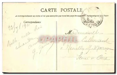 NANTES - Het Kasteel - De grote wet, binnenplaats — Artlaud-Nozaïs, Nantes, n°582 — Achterkant