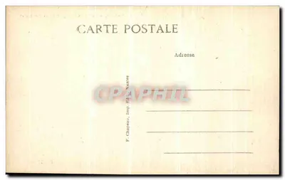 NANTES — Katedra, widok z północnego wschodu — F. Chapeau, Drukarnia Nantes — Rewers
