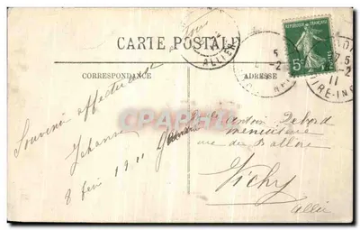 Guérande (Loire-Inférieure) — A Porta Bizienne — Editor Émile Pourieux — Verso